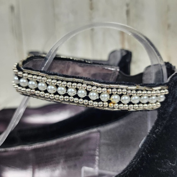 Steve Madden Zilerp Velvet Flats Black Size 5d - Picture 4 of 9